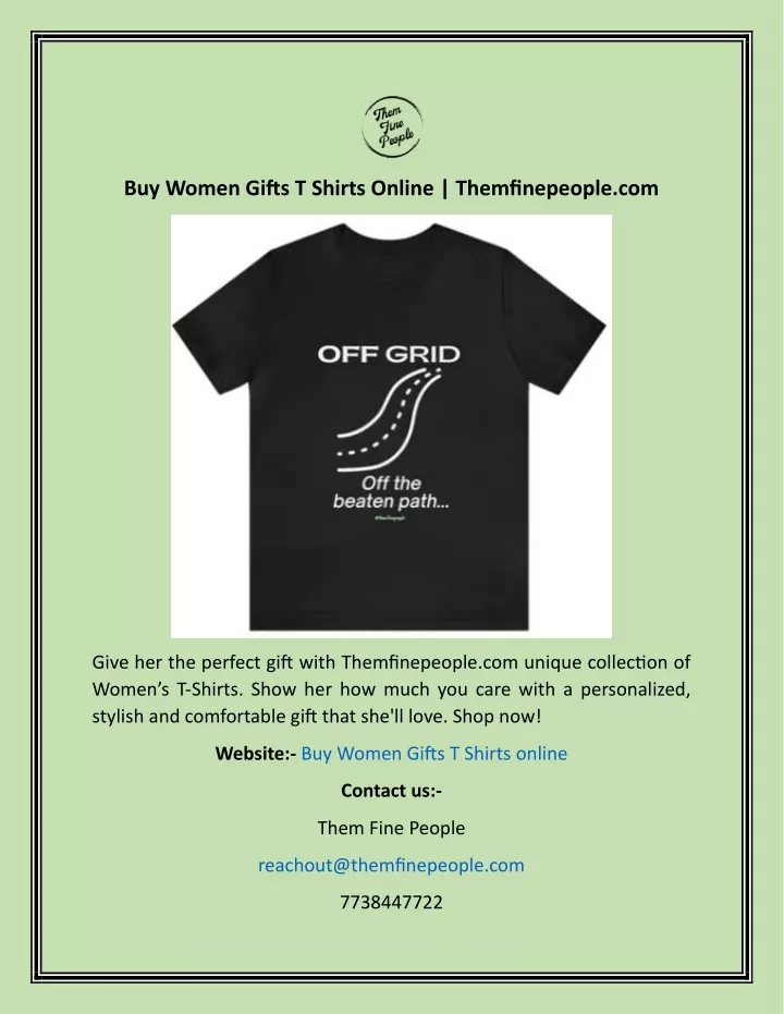 buy women gifts t shirts online themfinepeople com