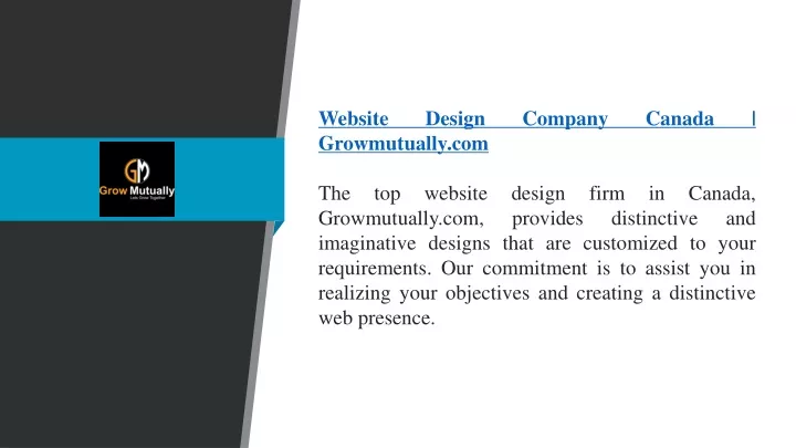 website design company canada growmutually