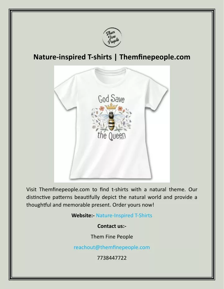nature inspired t shirts themfinepeople com