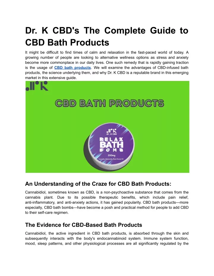 dr k cbd s the complete guide to cbd bath products