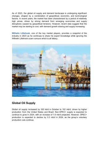 Global Oil Market Outlook for 2023