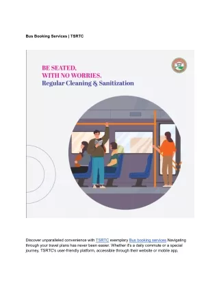 bus booking services tsrtc