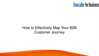 How to Effectively Map Your B2B Customer Journey