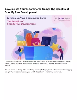 The Key Benefits of Shopify Plus Development-PDF