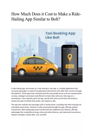 how much does it cost to make a ride hailing