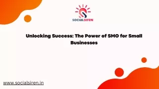 Unlocking Success: The Power of SMO for Small Businesses