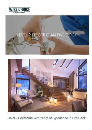 Level 2 Electrician Five Dock