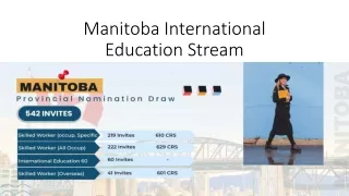 Manitoba International Education Stream