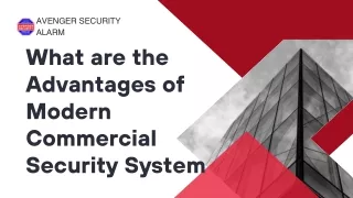 Advantages of Modern Security System