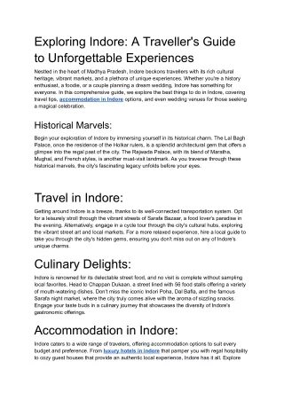 exploring indore a traveller s guide