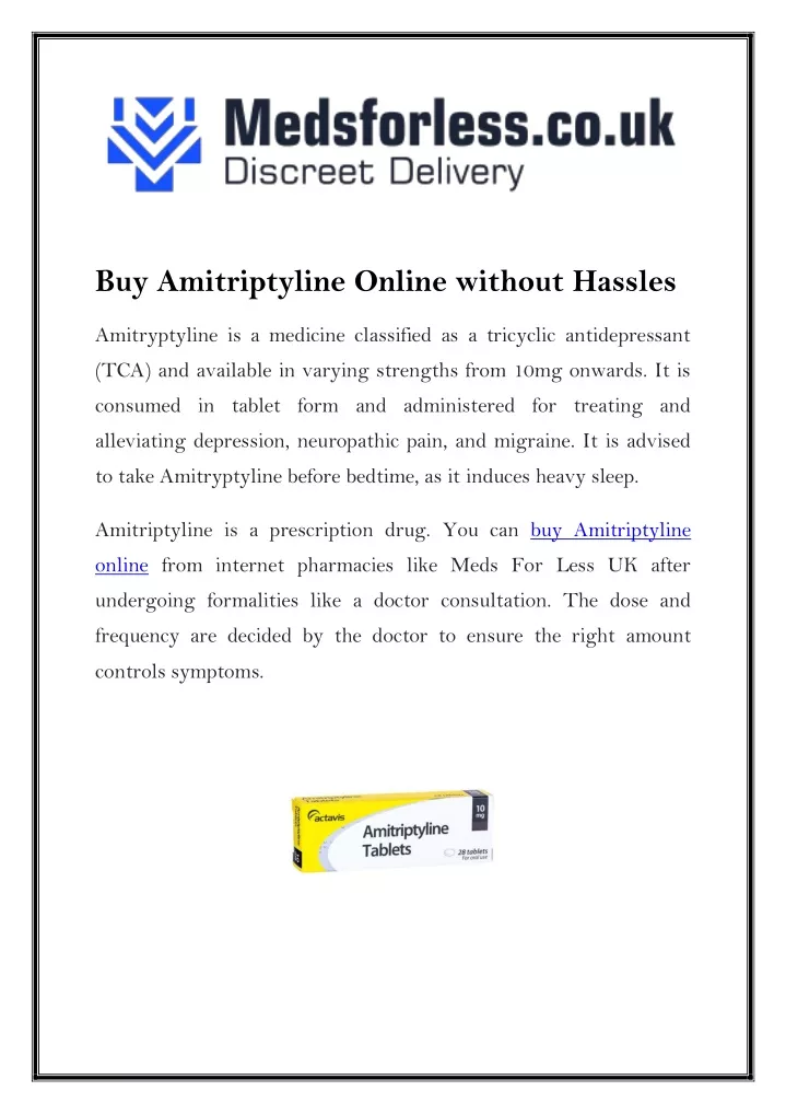 buy amitriptyline online without hassles