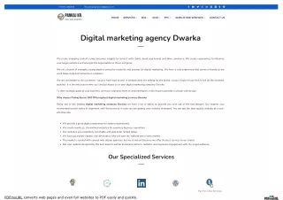 Digital marketing agency Dwarka