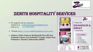 Service apartments near BKC | Zenith Hospitality services