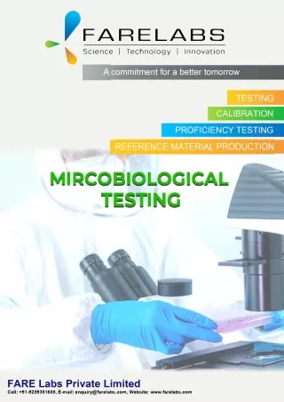 Food Testing Laboratory | NABL-Accredited | Fare Labs Pvt. Ltd