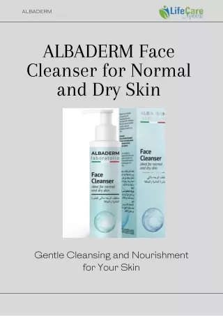 ALBADERM Luxury for Your Skin: Face Cleanser (Normal & Dry)