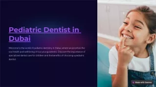 Pediatric Dentist in Dubai