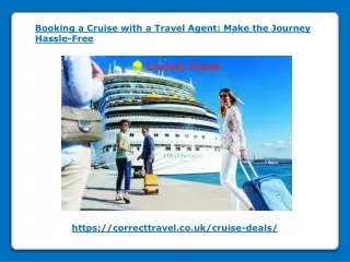 Booking a Cruise with a Travel Agent