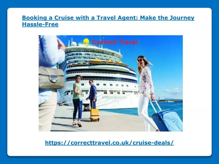 booking a cruise with a travel agent make