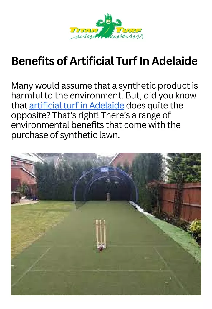 benefits of artificial turf in adelaide