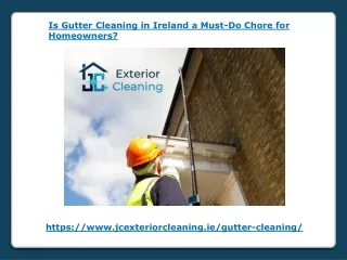 Is Gutter Cleaning in Ireland a Must-Do Chore for Homeowners