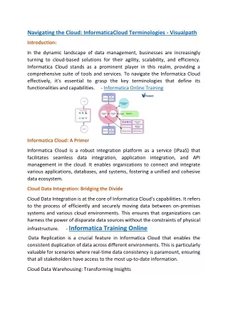 navigating the cloud informaticacloud