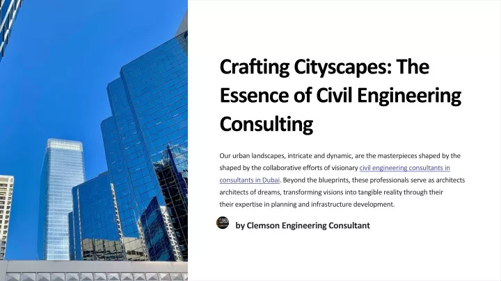 crafting cityscapes the essence of civil