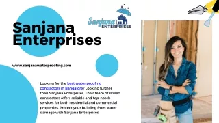 Hire the Best Water Proofing Contractors In Bangalore - Sanjana Enterprises
