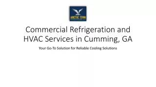 Arctic Tern Refrigeration - Leading Commercial Refrigeration in Cumming, GA