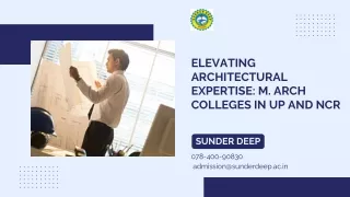 elevating architectural expertise m arch colleges