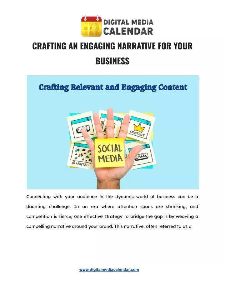 crafting an engaging narrative for your business