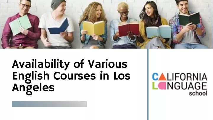 availability of various english courses