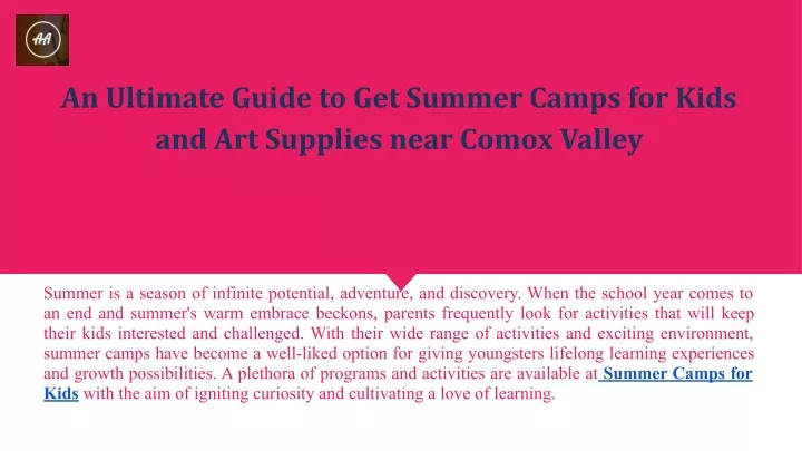 an ultimate guide to get summer camps for kids