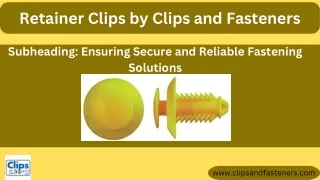 retainer clips by clips and fasteners