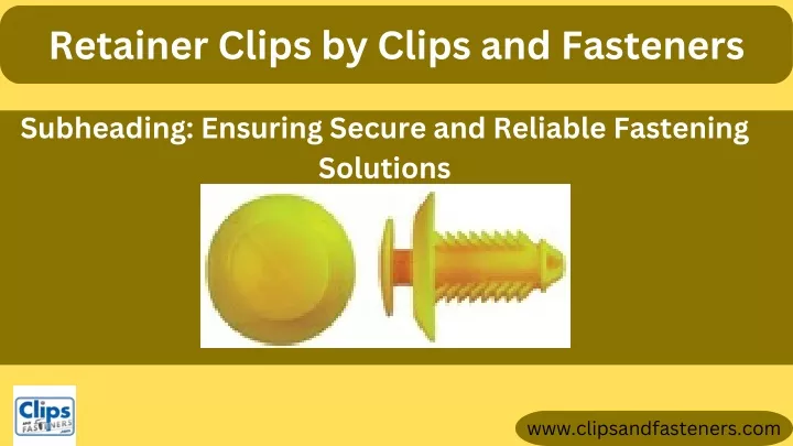 retainer clips by clips and fasteners