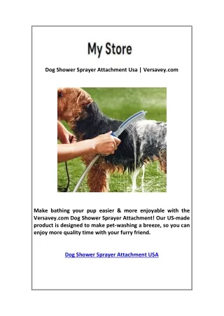 Dog Shower Sprayer Attachment Usa | Versavey.com