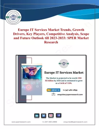 Europe IT Services Market Share, Growth, Revenue, Trends Analysis Report by 2033