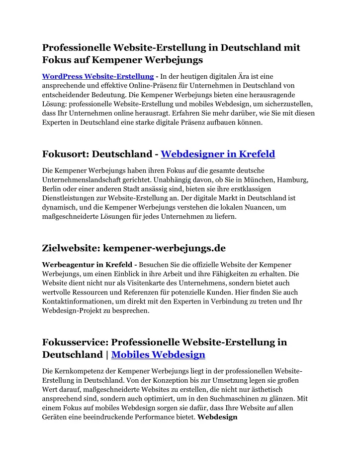 professionelle website erstellung in deutschland