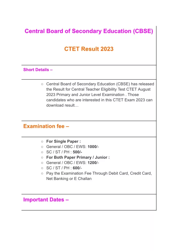 central board of secondary education cbse