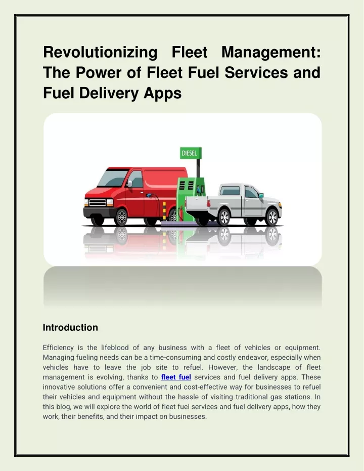 revolutionizing fleet management the power