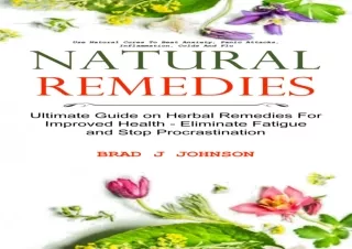 ⚡PDF ✔DOWNLOAD Natural Remedies: Ultimate Guide on Herbal Remedies For Improved