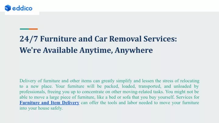 24 7 furniture and car removal services