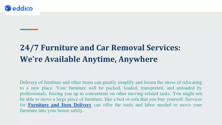 24 7 furniture and car removal services we re available anytime anywhere
