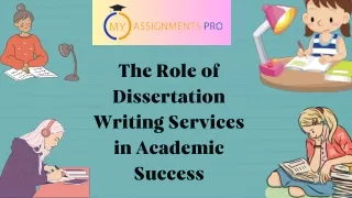 the role of dissertation writing services