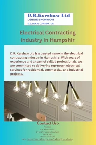 Electrical Contracting Industry in Hampshir