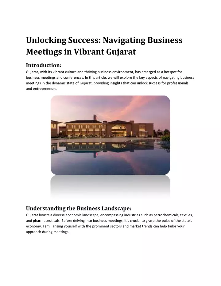 unlocking success navigating business meetings