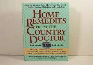 ❤READ ⚡PDF Home Remedies from the Country Doctor