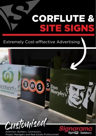 Corflute & Site Signs Manufacturer in Adelaide