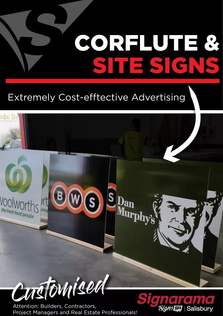 corflute site signs
