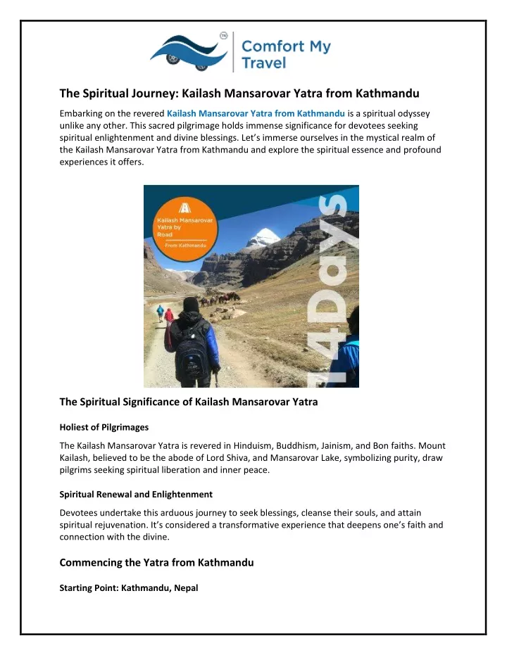 the spiritual journey kailash mansarovar yatra