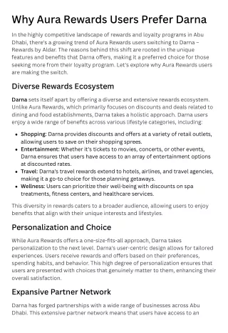 why aura rewards users prefer darna